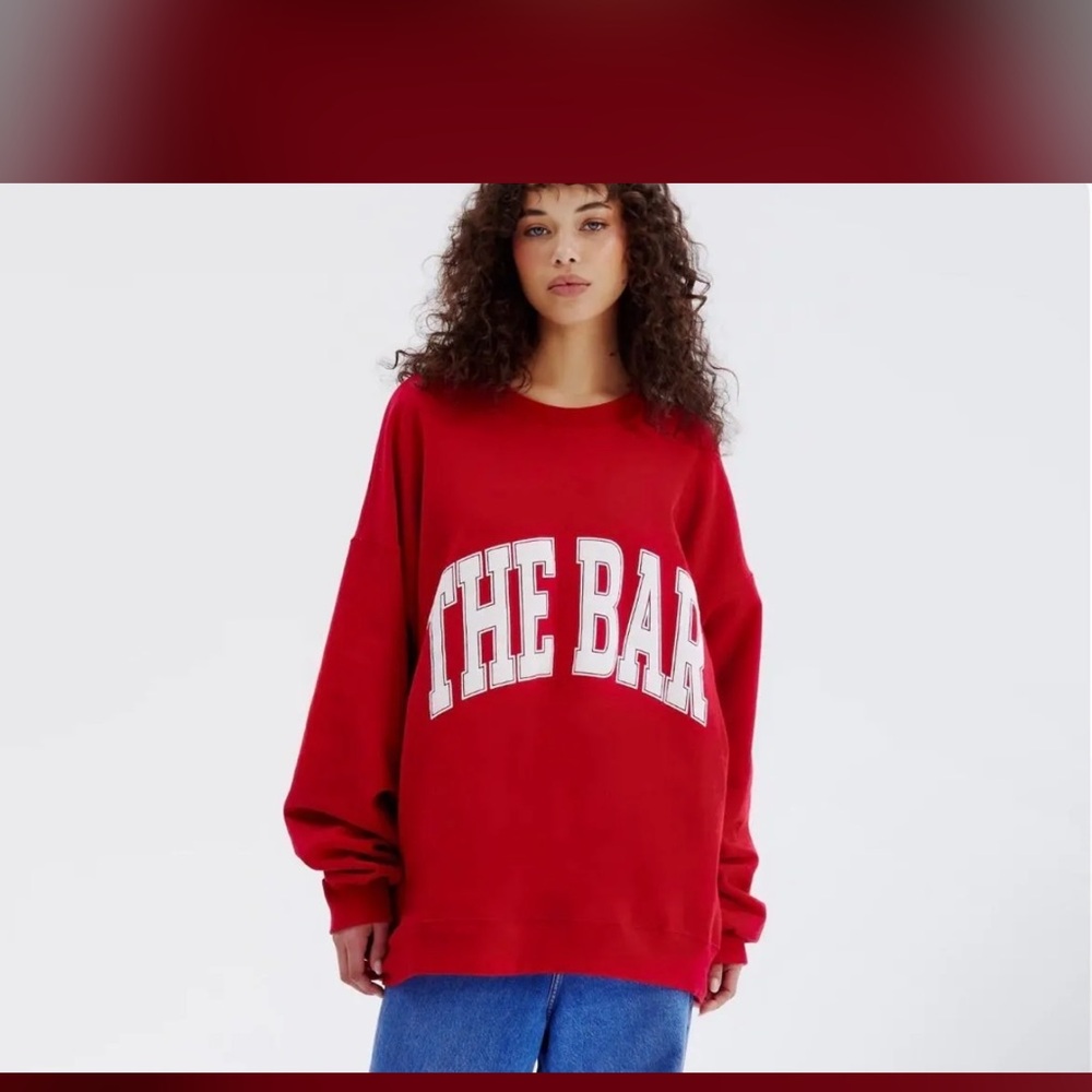 “Sold Out”VARSITY SWEATSHIRT RUBY/WHITE